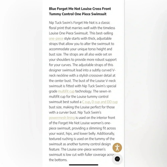 Floral Blue Women's One Piece Swimsuit - Picture 2 of 12